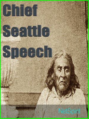 cover image of Chief Seattle speech
